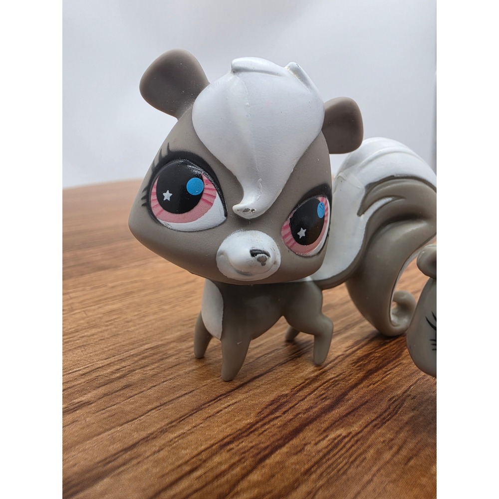 Littlest Pet Shop Skunk Family Set #85 #2694 Accessories Basket Hasbro - Picture 15 of 16